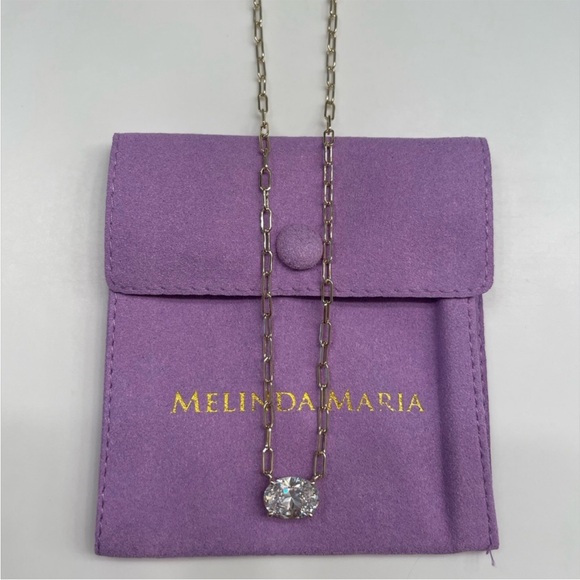 NWT Melinda Maria Gold “Baby Hello Gorgeous Necklace” - Picture 2 of 7